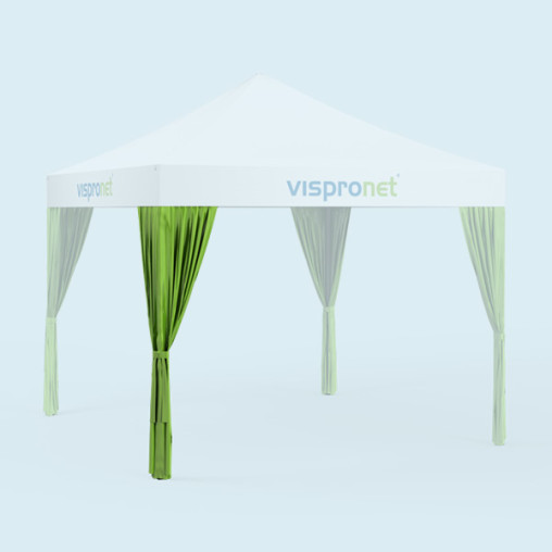 Lime green leg drapes - additional 19 colors available without print