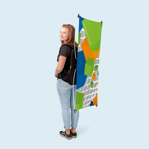 Promotion backpack with display