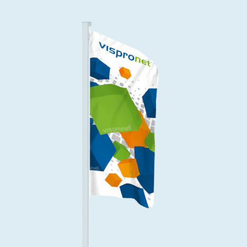 Flag in vertical format, material Multiflag® SE