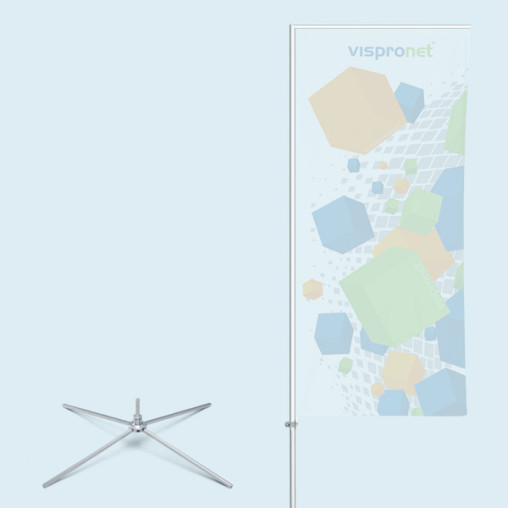 Flagpole Economy with crossbar base & swivel ø 100 cm/3.1 kg
