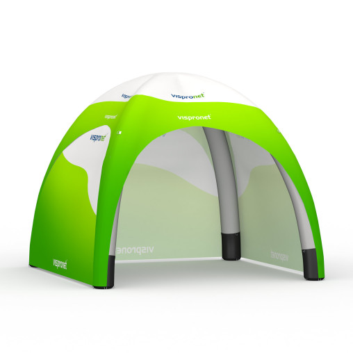 Inflatable Tent Air with 3 solid walls, printed