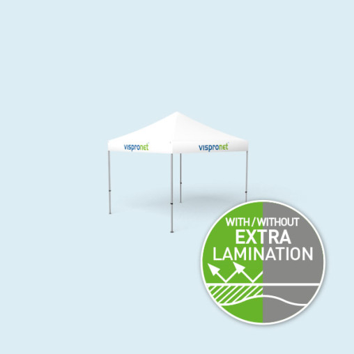 Gazebo Select 3 x 3 m with printed valance & without walls