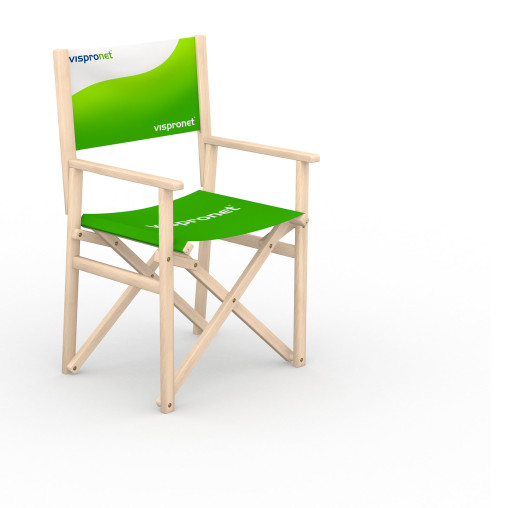 Directors' chair made of natural beech wood