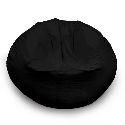 Beanbag round, black, unprinted