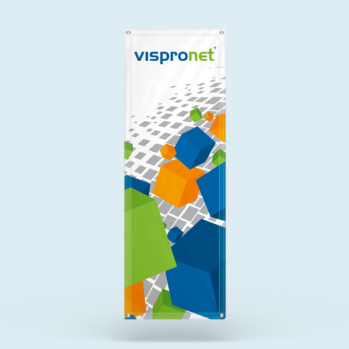 Fabric vertical banner