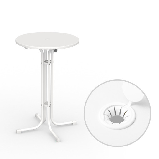 Bar Table ø 70 cm incl. hole with lockable lid