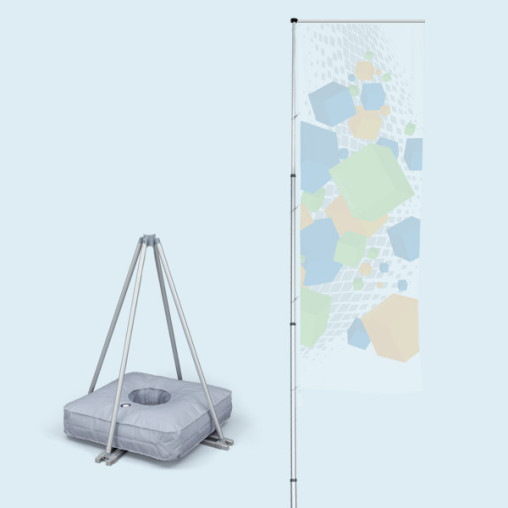  T-Pole® 200 mit Kreuzfuß Ø 110 cm/3,3kg inkl. Wassergewicht 50 l