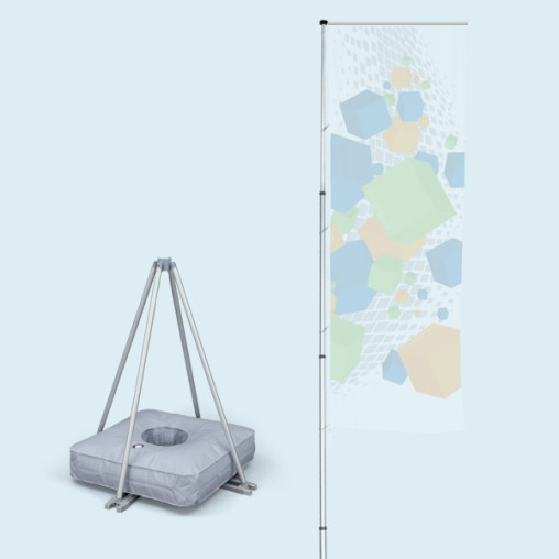 T-Pole® 200 mit Kreuzfuß Ø 110 cm/3,3kg inkl. Wassergewicht 50 l