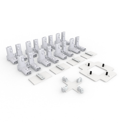 Accessory set for exhibition wall Lightbox Flex X-module