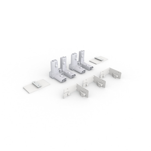 Accessory set for exhibition wall Lightbox Flex - corner module