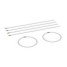 Flag guide rings, universal, set of 6