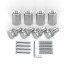 Wall Mount stainless steel ø 18 mm/25 mm for panel hole ø 13 mm, set of 4