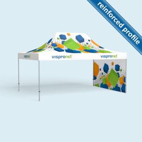 Pop up tent Select 4 x 6 m, 1 wall with print