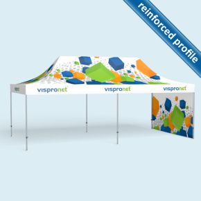 Pop-up Tent Premium, 1 wall with print, 4 x 8 m