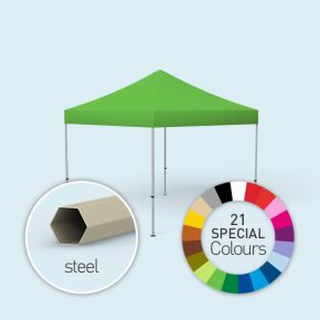 Pop Up Tent Basic, roof & valance in special colours, without walls