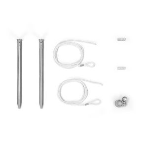 Tensioning set for crowd control system