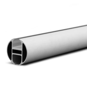 Aluminum anodised keder profile, ø 30 mm (curtain rod)