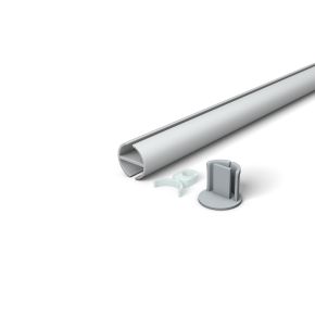 Aluminium keder profile anodized, ø 16 mm with suspension