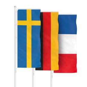 National flags in portrait format with/without Flag Presenter Basic