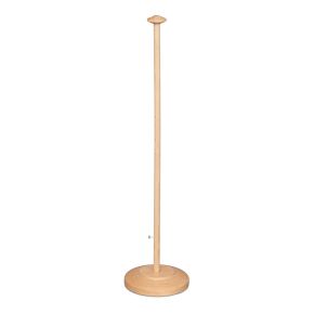 Table Flag stand, wood, shaped base, height 42 cm