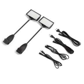 LED-Spot for Pop Up Velcro, black, set of 2