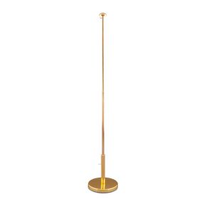 Table Banner / Flag stand, height-adjustable 33-52 cm, gold-plated
