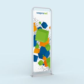 Tube Display incl. printed banner, single sided