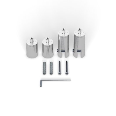 Stainless Steel Ceiling Mount ø 18 mm, set of 2