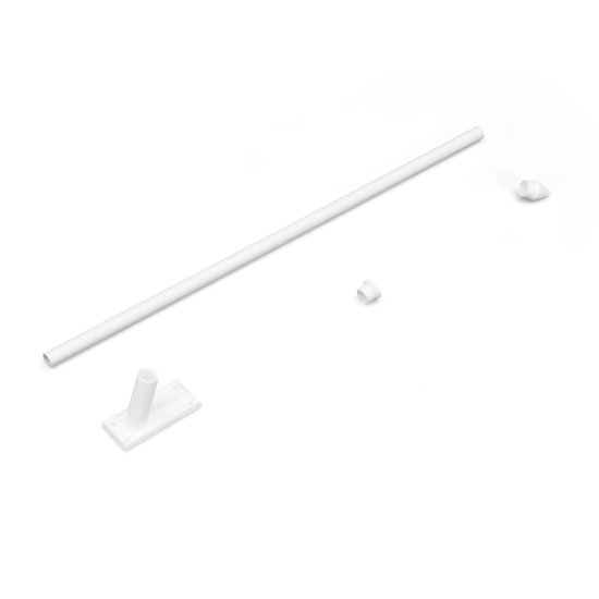 Flag holder 75°, with white tip