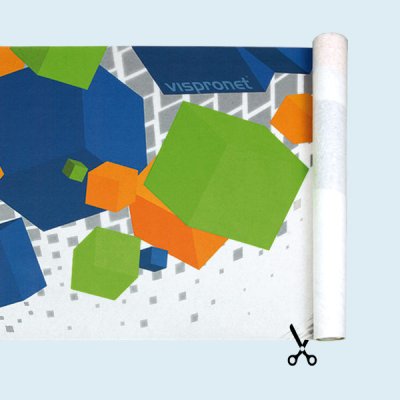 Continuously printed banner rolls