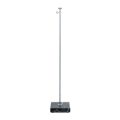 Table Banner Stand, chromed with marble base, height 45 cm