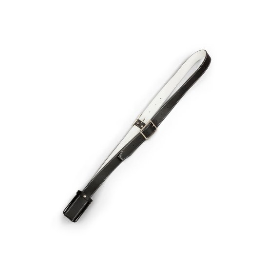 Black Leather Pole Carrier, adjustable