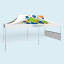 Pop Up Tent Select - example with1 half-height wall