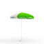 Promotional parasol ø 180 cm incl. concrete base ø 45 cm/20 kg for tube up to ø 25 mm