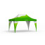Select folding pavilion 4 x 6 m, complete with 4 corner banners