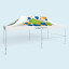 Pop Up Tent Select - example with 3 crossbars for half-height walls