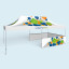 Pop Up Tent Select - example with 3 half-height walls
