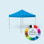 Pop Up Tent Select, 3 x 3 m, printed in special colours, blue