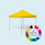 Pop Up Tent Select, 3 x 3 m, printed in special colours, yellow
