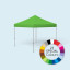 Pop Up Tent Select, 3 x 3 m, printed in special colours, green