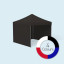 Pop Up tent Select 3 x 3 m with walls, colour example: black