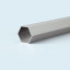 Posts made of high quality hexagonal profiles  (ø 40 mm), wall thickness 1.2 mm