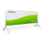 Barrier with textile cover