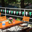 bunting with pennants (plain green/white)
