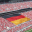 Fan Banner - Germany with reinforced edges all-around and eyeleted