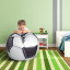 Beanbag Round with soccer motif for small and big fans, ø 120 cm