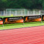 Barriers with textile advertising covers