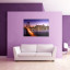Solid wall frame for large format images in radiant colors