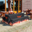 Beer garden furniture with table cloths and bench cover long 