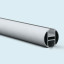 Aluminum anodised keder profile ø 30 mm